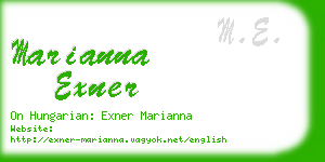 marianna exner business card